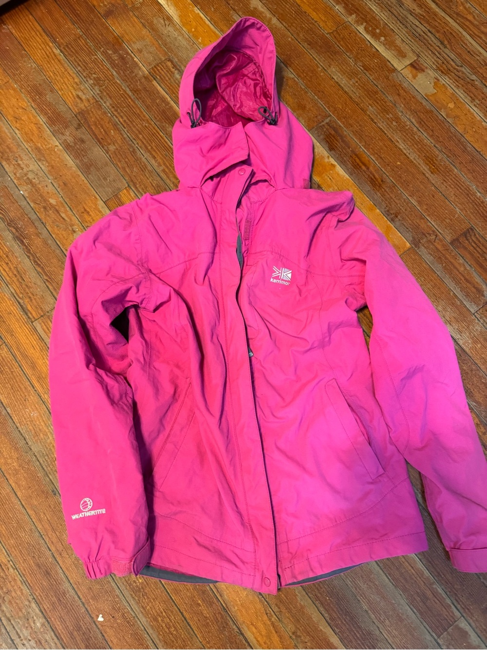 Karimor rain jacket Pink Hooded size 12